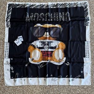 NWT Moschino Couture Teddy Silk Scarf